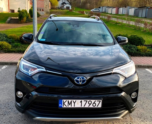 Toyota RAV4 cena 109700 przebieg: 76800, rok produkcji 2018 z Myślenice małe 172